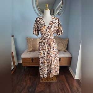 Fifteen Twenty Poppy Shirred Waist Dress